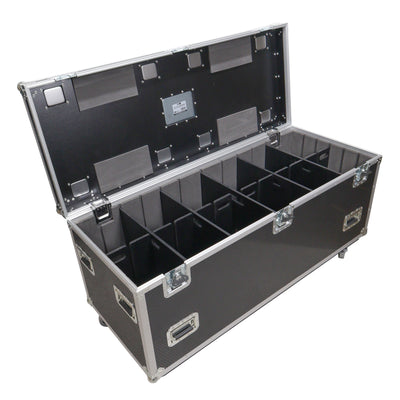 ProX TruckPax Utility ATA Flight Case Truck Storage Road Case with Dividers Tray and 4" in casters - 24"x60"x30" Ext