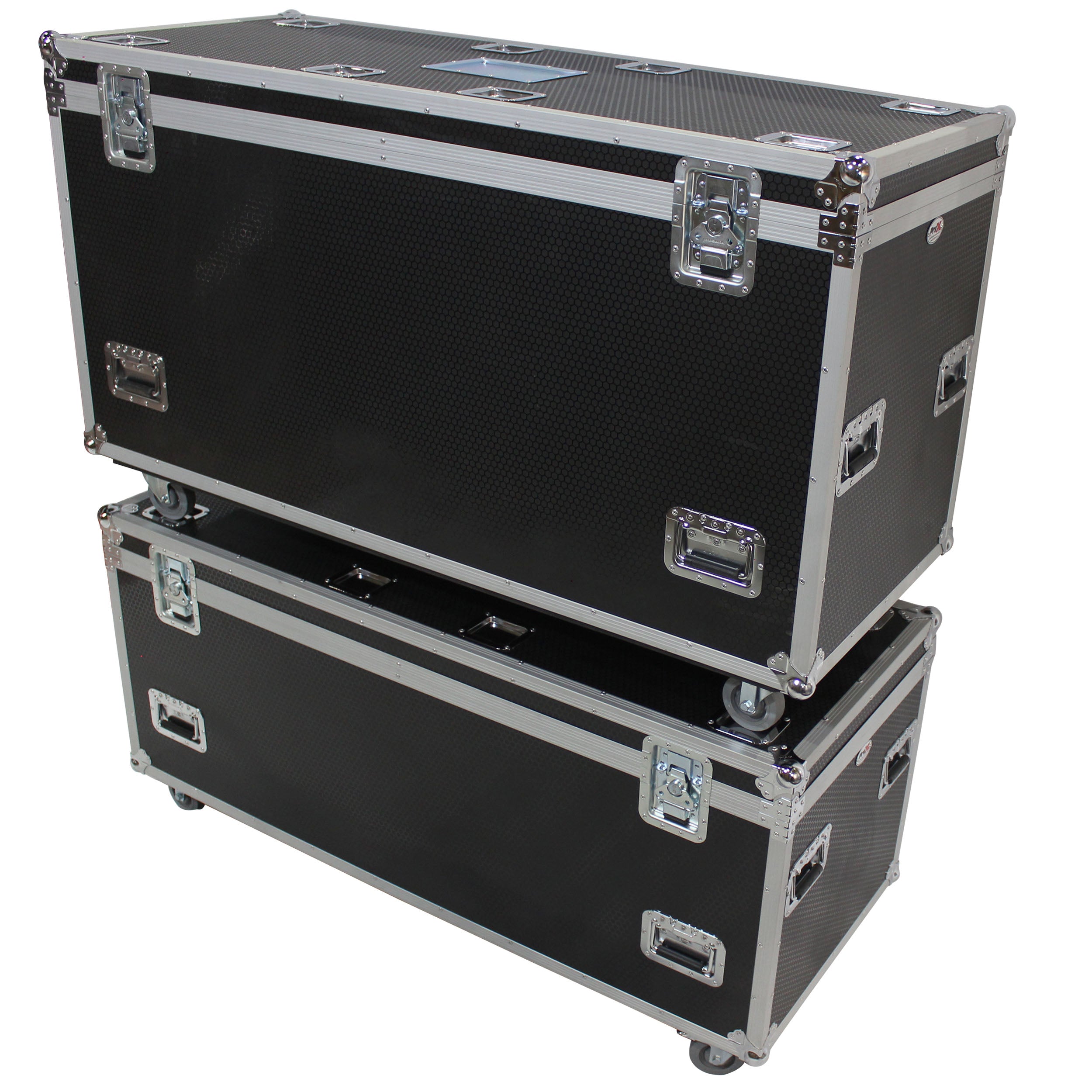 ProX TruckPax Utility ATA Flight Case Truck Storage Road Case with Dividers Tray and 4" in casters - 24"x60"x30" Ext