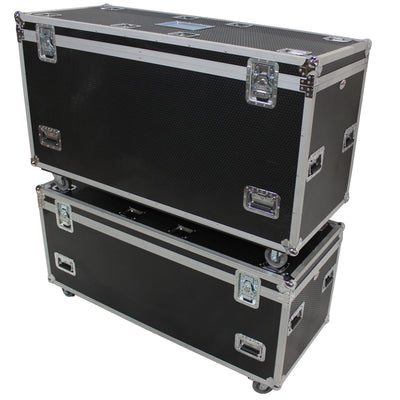 ProX TruckPax Utility ATA Flight Case Truck Storage Road Case with Dividers Tray and 4" in casters - 24"x60"x30" Ext