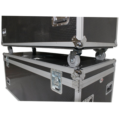 ProX TruckPax Utility ATA Flight Case Truck Storage Road Case with Dividers Tray and 4" in casters - 24"x60"x30" Ext