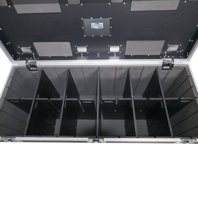 ProX TruckPax Utility ATA Flight Case Truck Storage Road Case with Dividers Tray and 4" in casters – 24"x60"x36" Ext