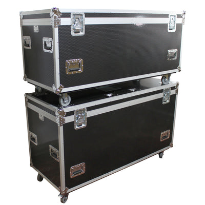 ProX TruckPax Utility ATA Flight Case Truck Storage Road Case with Dividers Tray and 4" in casters – 24"x60"x36" Ext