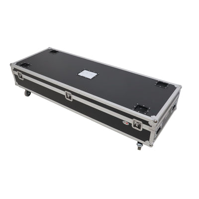 ProX Dual Light Stand XT-LS132 ATA Utility Flight Storage Road Case with 4" in casters holds 2x 7" H x 11" D x 72"W