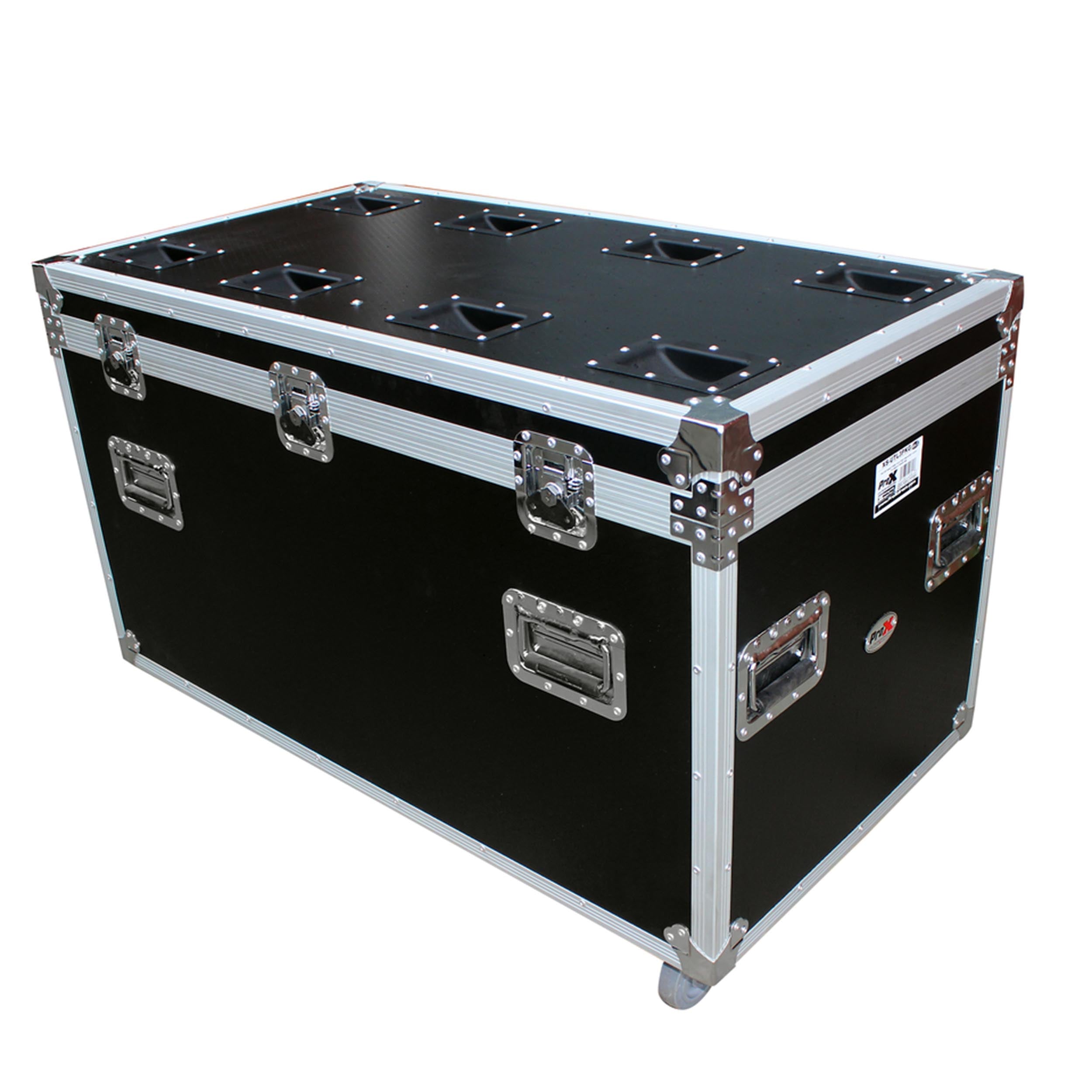 ProX Package of 3 Utility ATA Flight Travel Storage Road Case – Includes 1-Large and 2-Half Size with 4" Casters