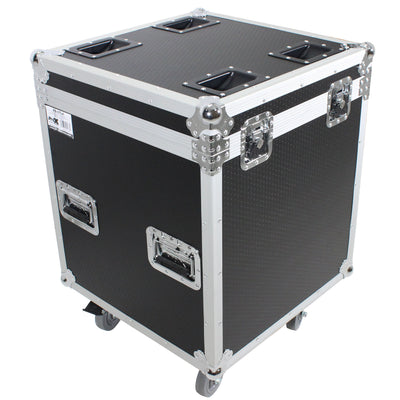 ProX ATA Utility Flight Travel Heavy-Duty Storage Road Case with 4" in casters – 22.5"x22.5"x25" Exterior