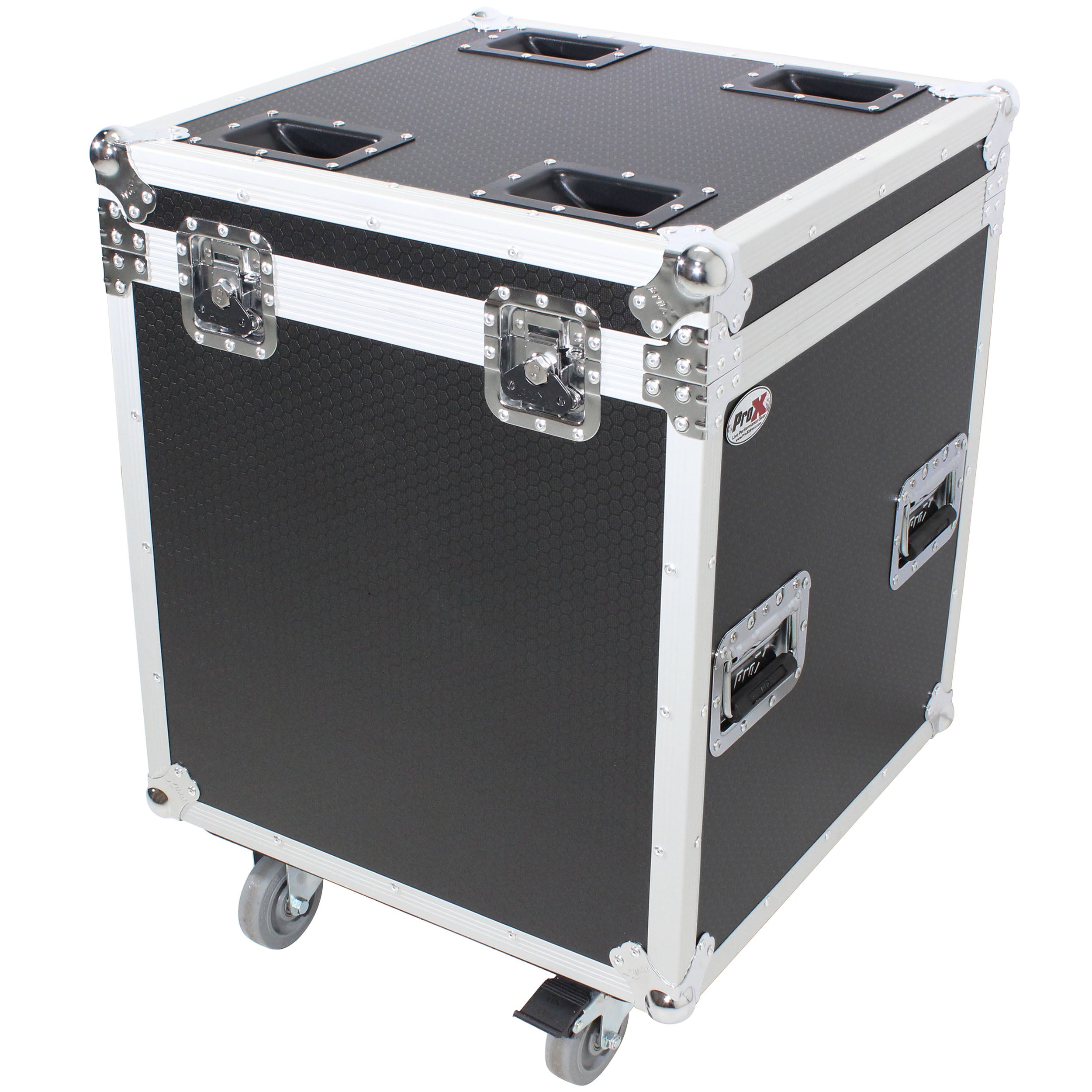 ProX ATA Utility Flight Travel Heavy-Duty Storage Road Case with 4" in casters – 22.5"x22.5"x25" Exterior