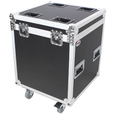 ProX ATA Utility Flight Travel Heavy-Duty Storage Road Case with 4" in casters – 22.5"x22.5"x25" Exterior