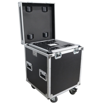 ProX Package of 2 Utility ATA Flight Travel Storage Road Case – Includes 1-Large 1-Medium with 4" Casters