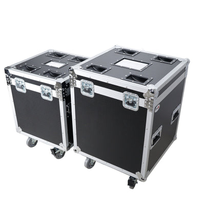ProX Package of 2 Utility ATA Flight Travel Storage Road Case – Includes 1-Large 1-Medium with 4" Casters