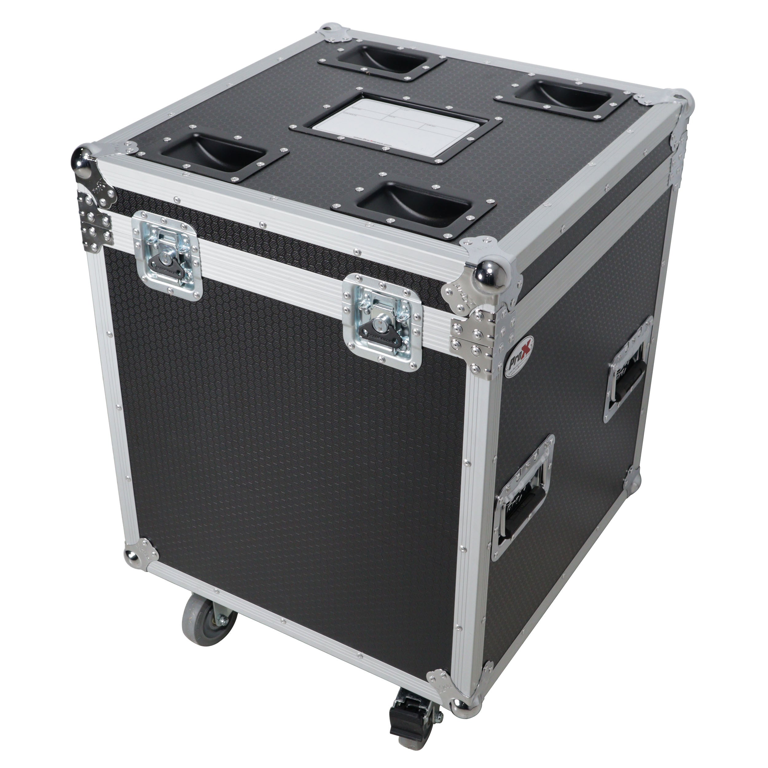 ProX Package of 2 Utility ATA Flight Travel Storage Road Case – Includes 1-Large 1-Medium with 4" Casters
