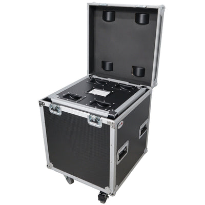 ProX Package of 2 Utility ATA Flight Travel Storage Road Case – Includes 1-Large 1-Medium with 4" Casters