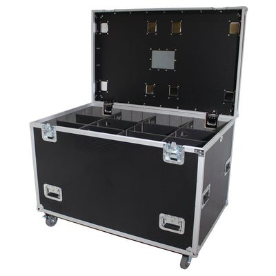 ProX TruckPax Utility ATA Flight Case Truck Storage Road Case with Dividers Tray and 4" in casters – 48"x30"x36" Ext