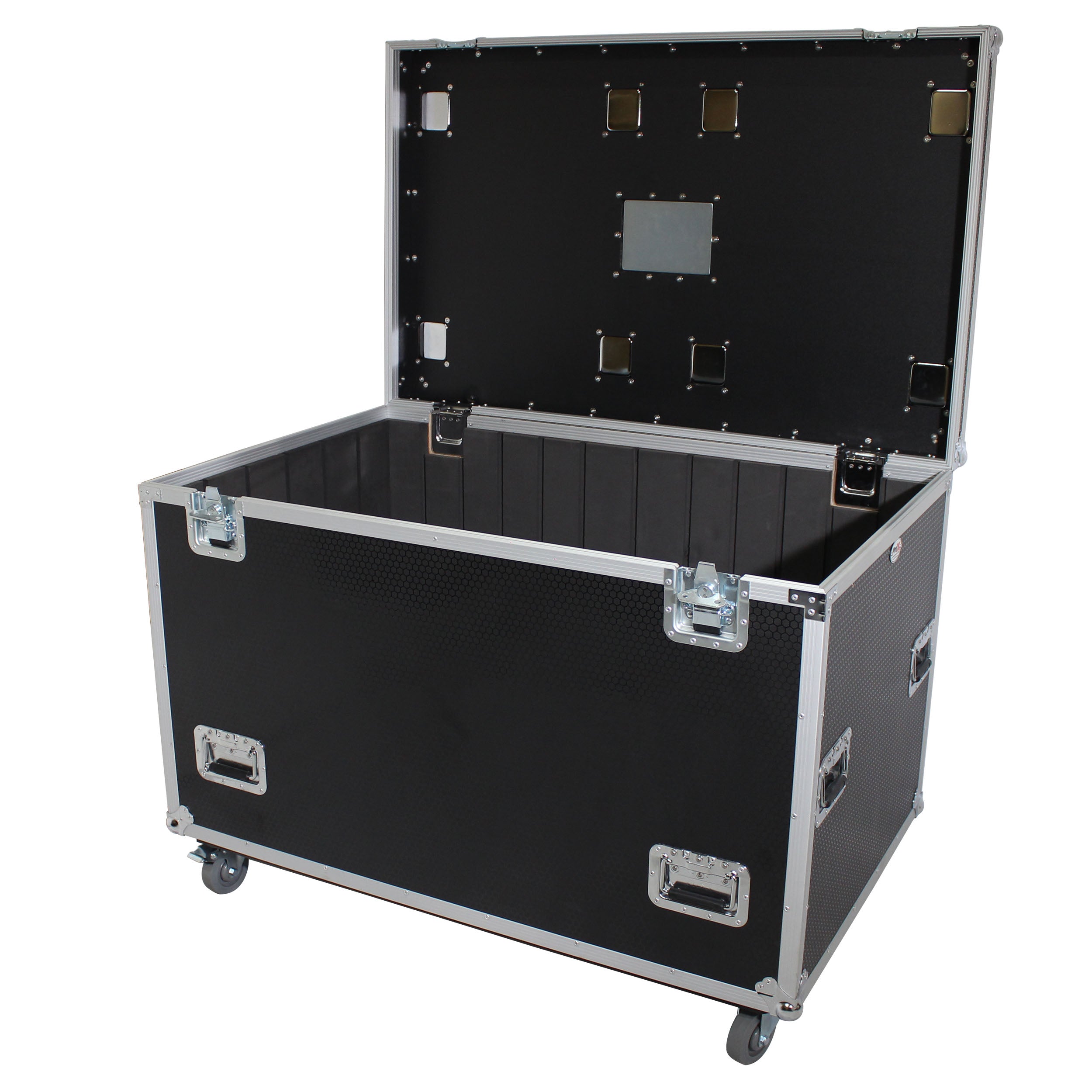 ProX TruckPax Utility ATA Flight Case Truck Storage Road Case with Dividers Tray and 4" in casters – 48"x30"x36" Ext