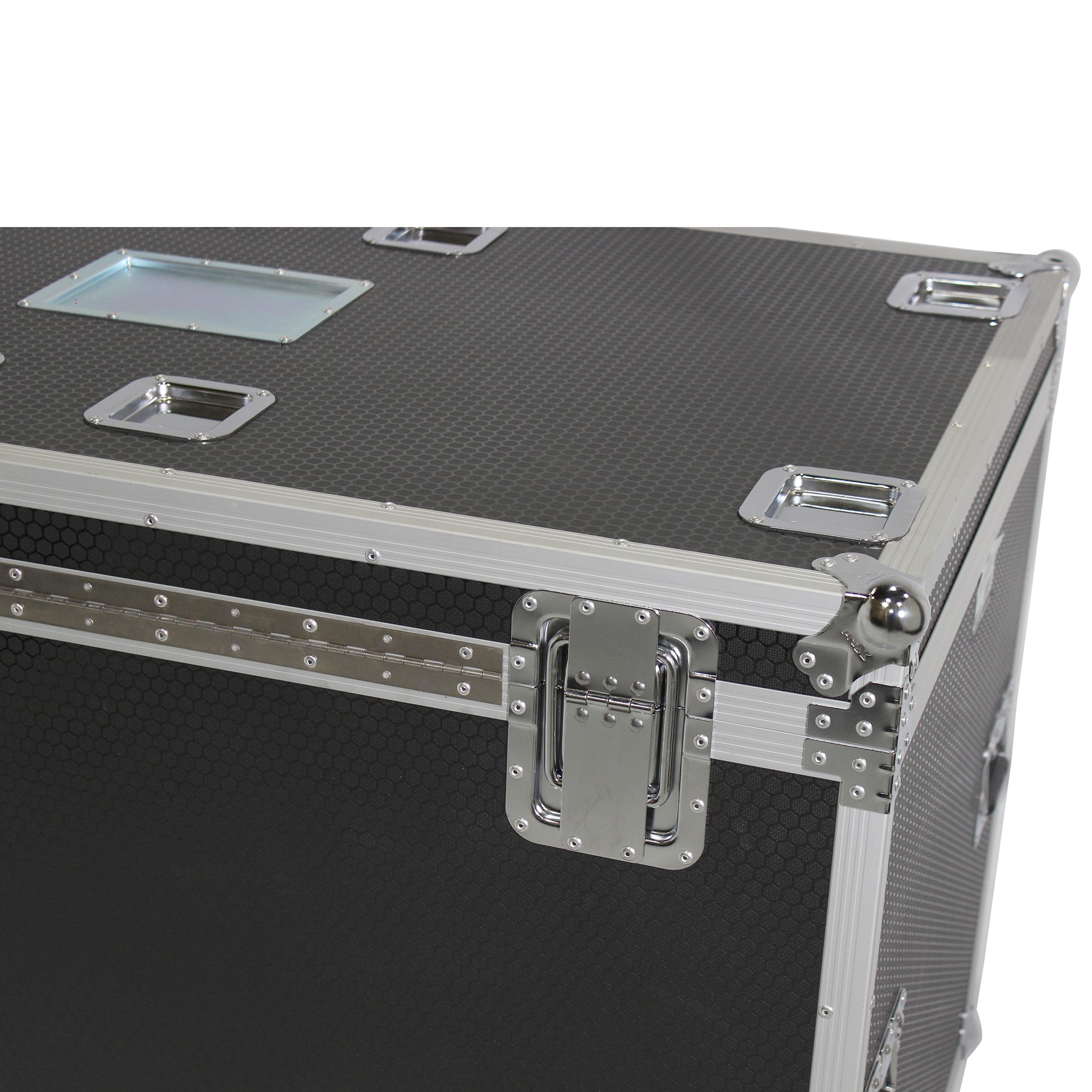 ProX TruckPax Utility ATA Flight Case Truck Storage Road Case with Dividers Tray and 4" in casters – 48"x30"x36" Ext