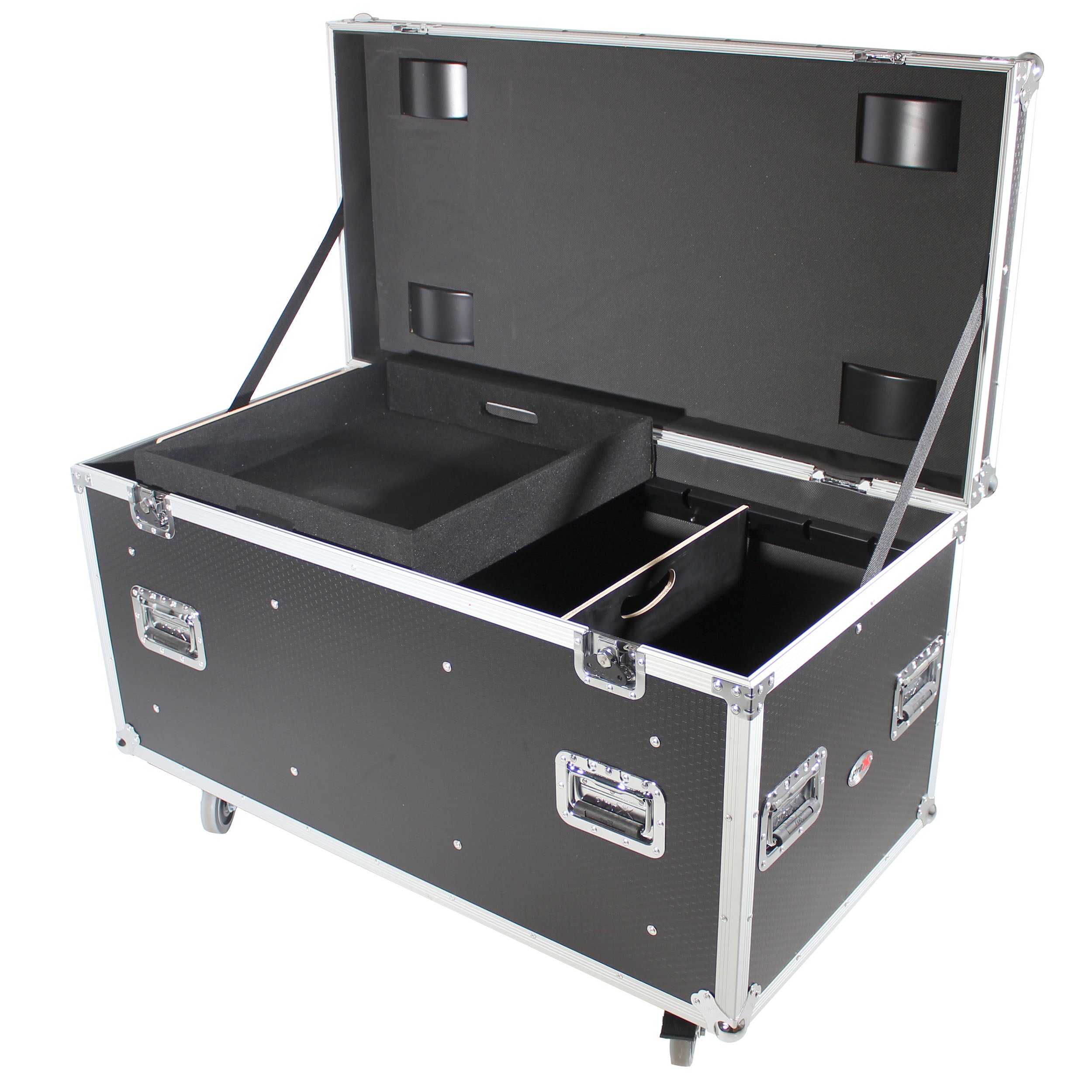 ProX ATA Utility Flight Travel Heavy-Duty Storage Road Case with 4" in casters – 47.2"x23.6"x23.6" Exterior