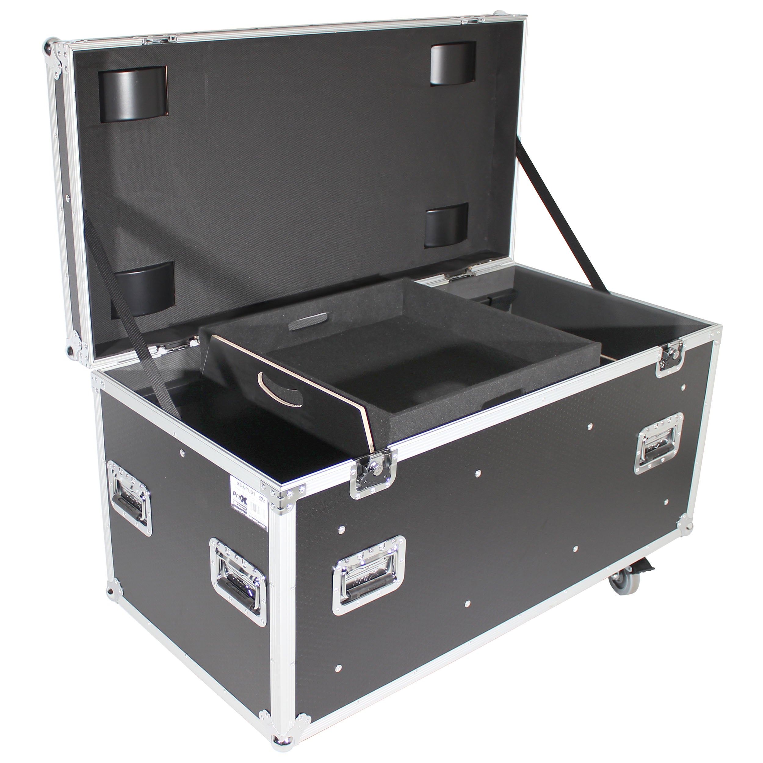 ProX ATA Utility Flight Travel Heavy-Duty Storage Road Case with 4" in casters – 47.2"x23.6"x23.6" Exterior