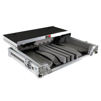 ProX Universal Flight Style Road Case for Medium Sized DJ Controllers with Sliding Laptop Shelf