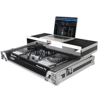 ProX Universal Flight Style Road Case for Large Sized DJ Controllers with Sliding Laptop Shelf