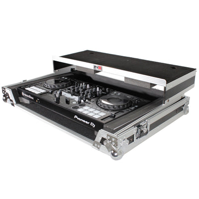ProX Universal Flight Style Road Case for Large Sized DJ Controllers with Sliding Laptop Shelf