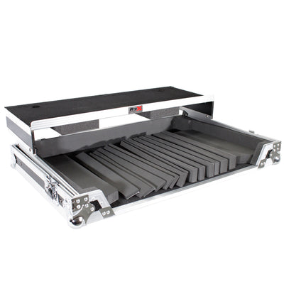 ProX Universal Flight Style Road Case for Large Sized DJ Controllers with Sliding Laptop Shelf