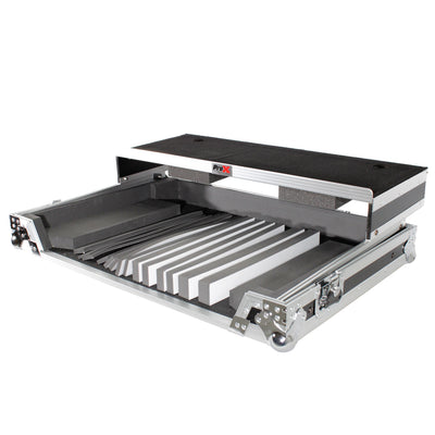 ProX Universal Flight Style Road Case for Large Sized DJ Controllers with Sliding Laptop Shelf