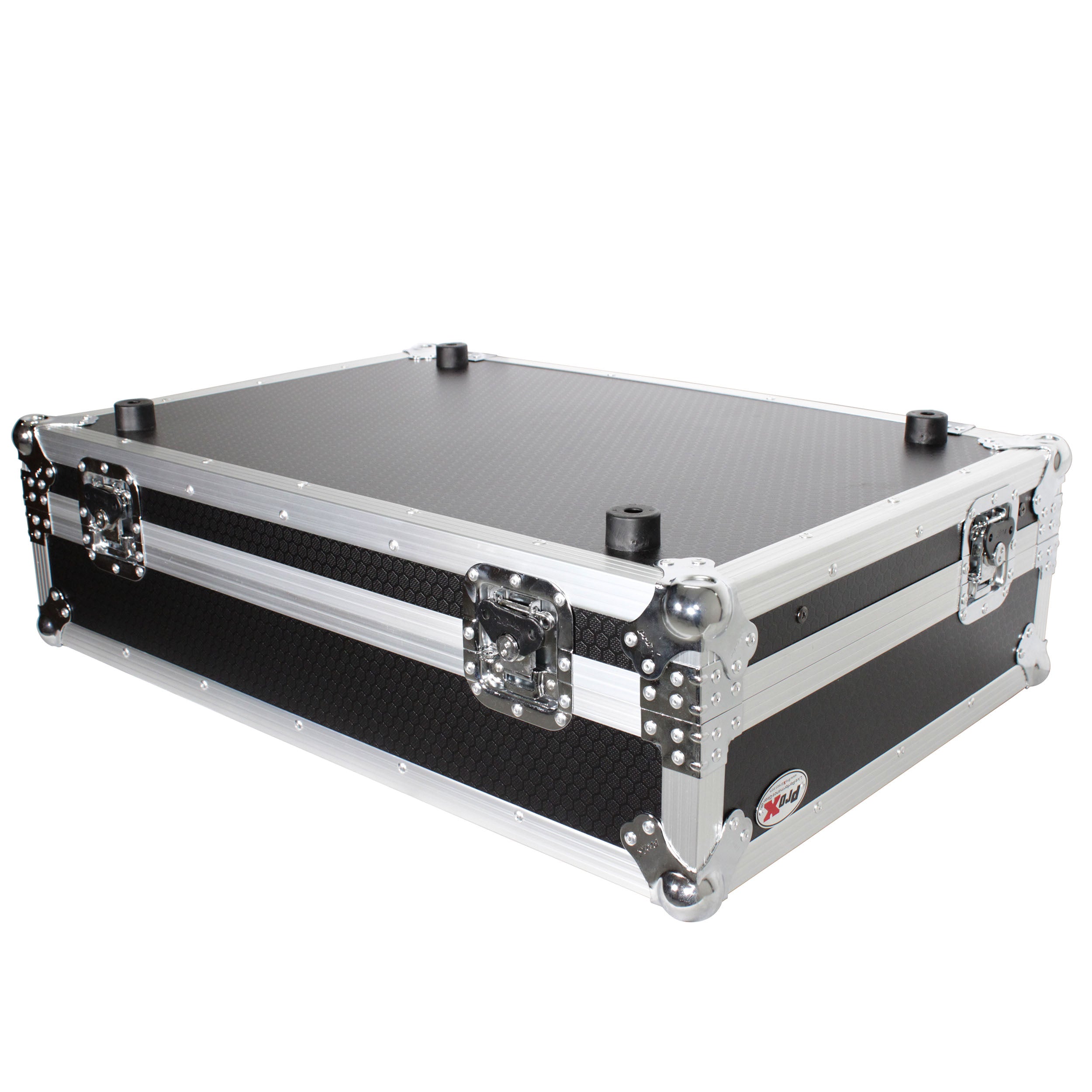 ProX Universal Flight Style Road Case for Large Sized DJ Controllers with Sliding Laptop Shelf