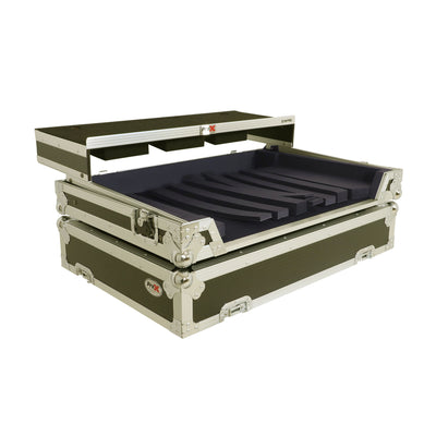 ProX Universal Flight Style Road Case for Large Sized DJ Controllers with Sliding Laptop Shelf
