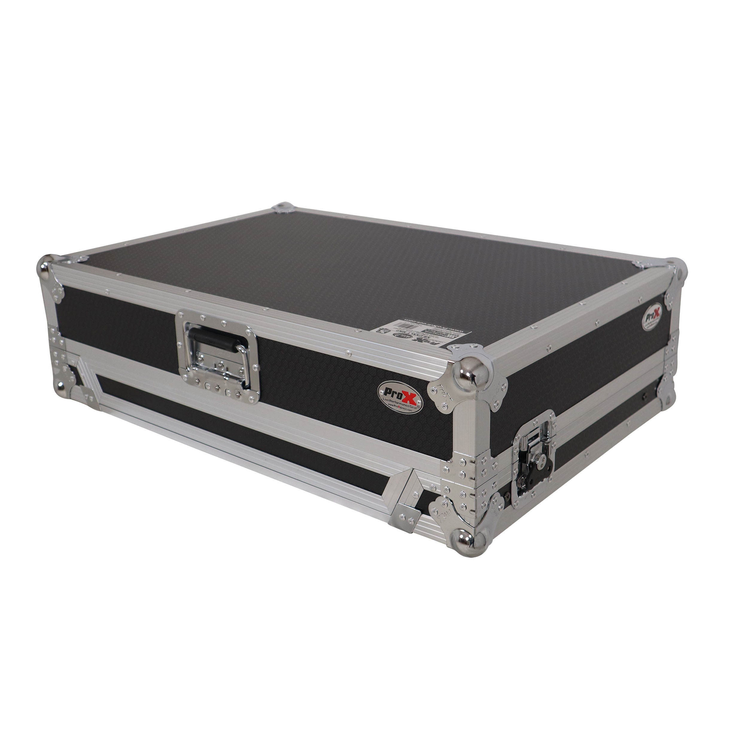 ProX Universal Flight Style Road Case for Large Sized DJ Controllers with Sliding Laptop Shelf