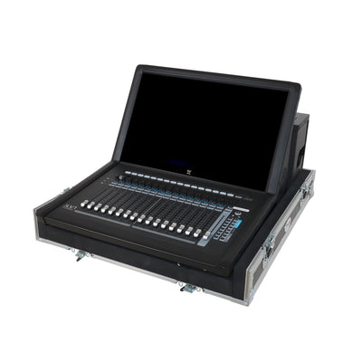 ProX ATA Digital Audio Mixer Flight Case for Waves eMotion LV1 Classic Console with Doghouse compartment and 4x Caster wheels