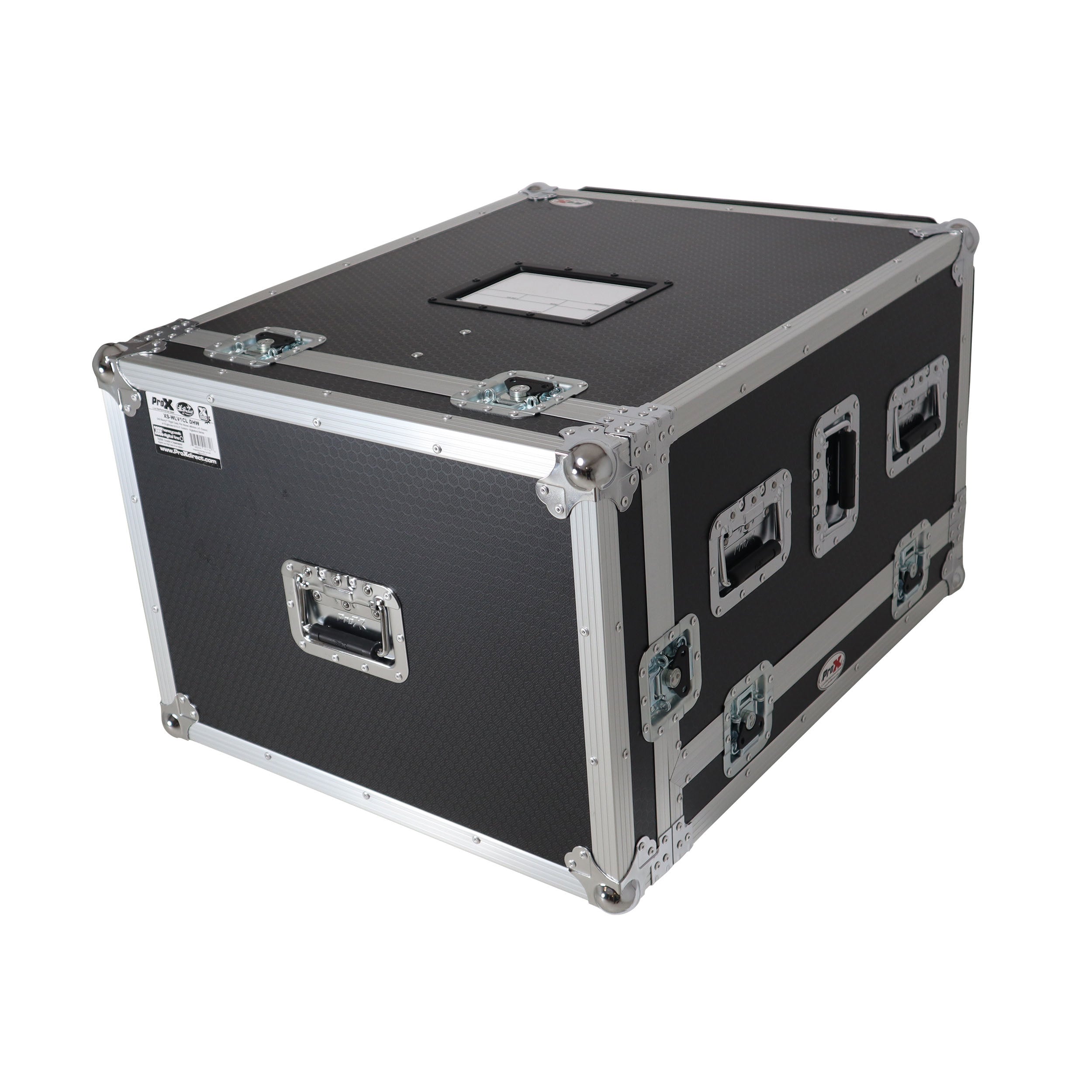 ProX ATA Digital Audio Mixer Flight Case for Waves eMotion LV1 Classic Console with Doghouse compartment and 4x Caster wheels