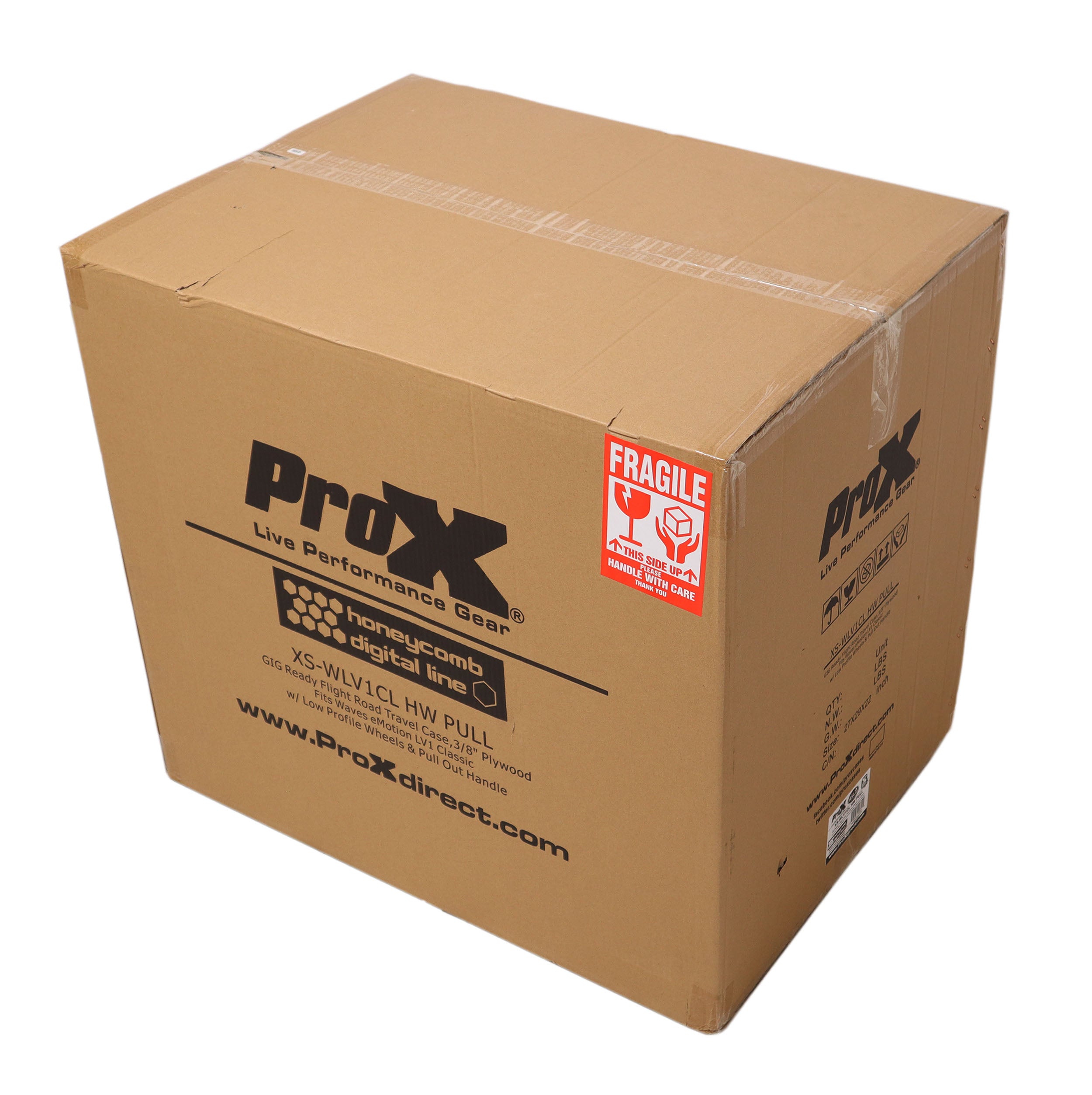 ProX ATA Flight Case Fits Waves eMotion LV1 Classic W/ Pull Handle and Wheels