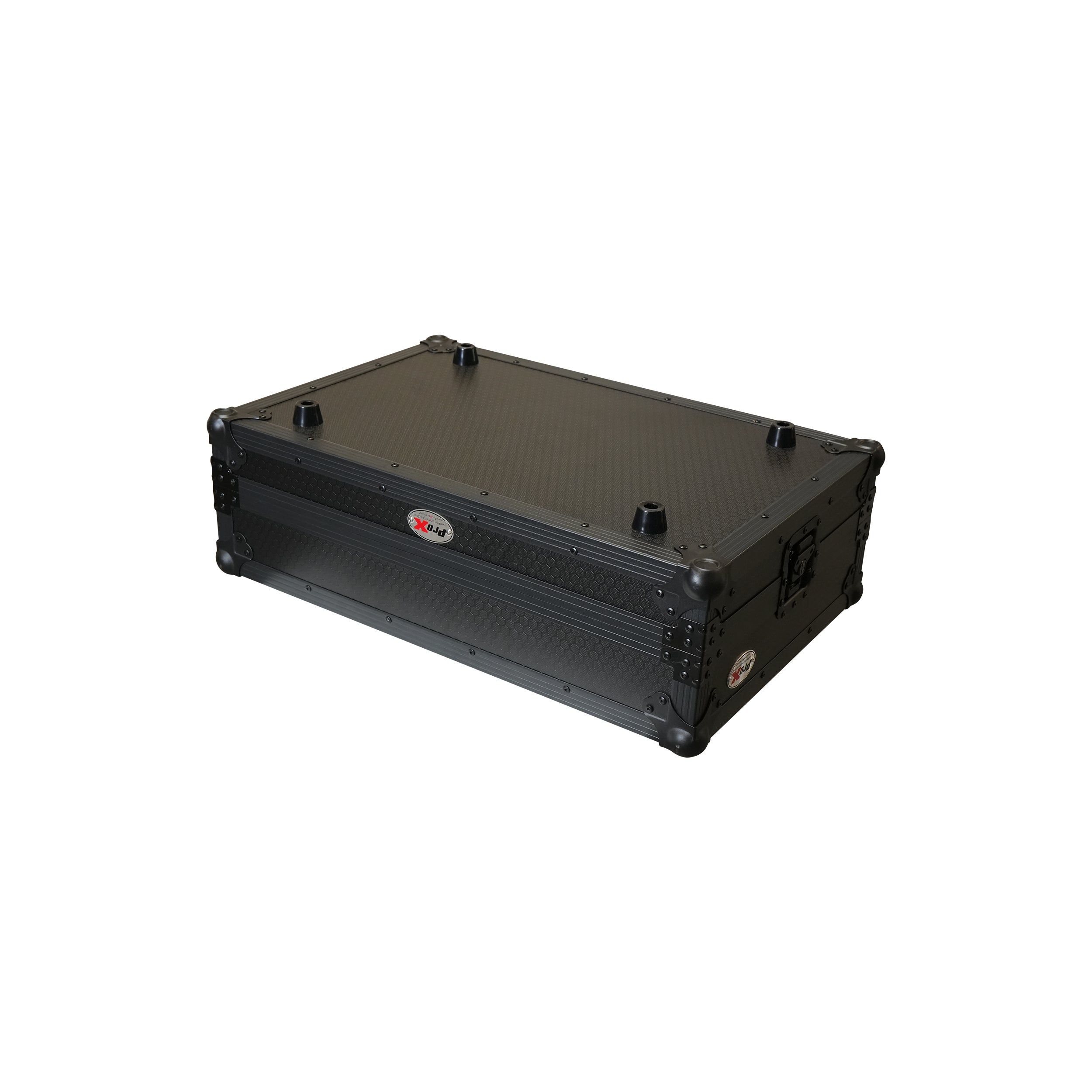 ProX XS-XDJANLTBLLED ATA Flight Case for AlphaTheta XDJ-AN DJ Controller with Laptop Shelf and RGB LED All Black