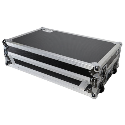 ProX ATA Style Flight Case for Pioneer DDJ-REV7 DJ Controller with Laptop Shelf Wheels and 1U Rackspace