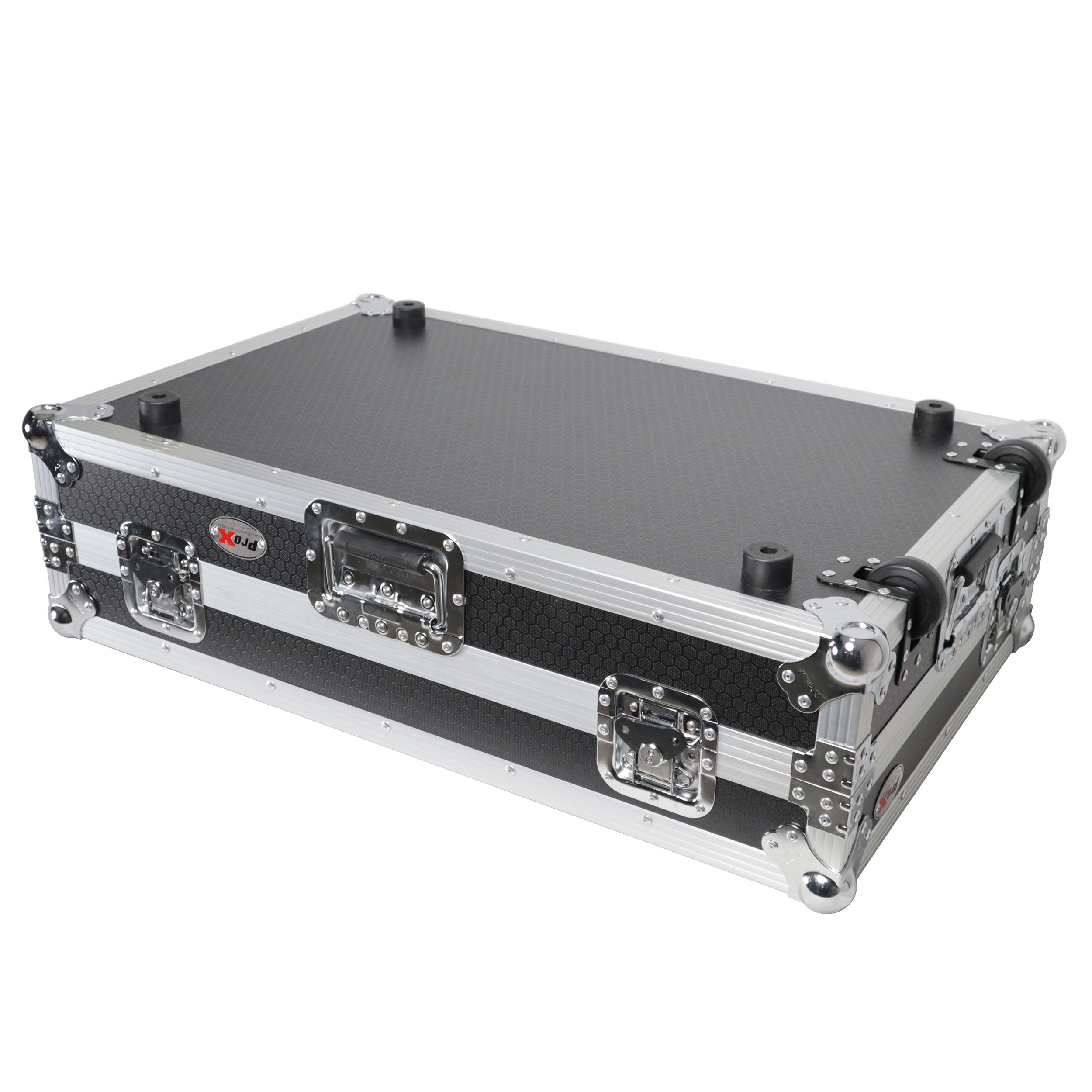 ProX ATA Style Flight Case for Pioneer DDJ-REV7 DJ Controller with Laptop Shelf Wheels and 1U Rackspace