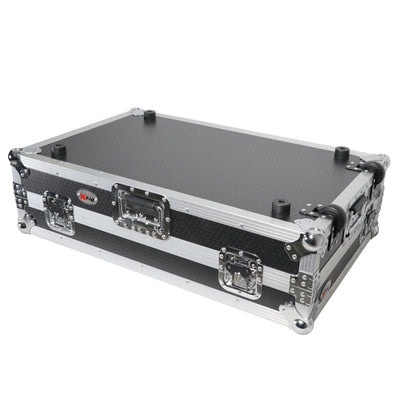 ProX ATA Style Flight Case for Pioneer DDJ-REV7 DJ Controller with Laptop Shelf Wheels and 1U Rackspace
