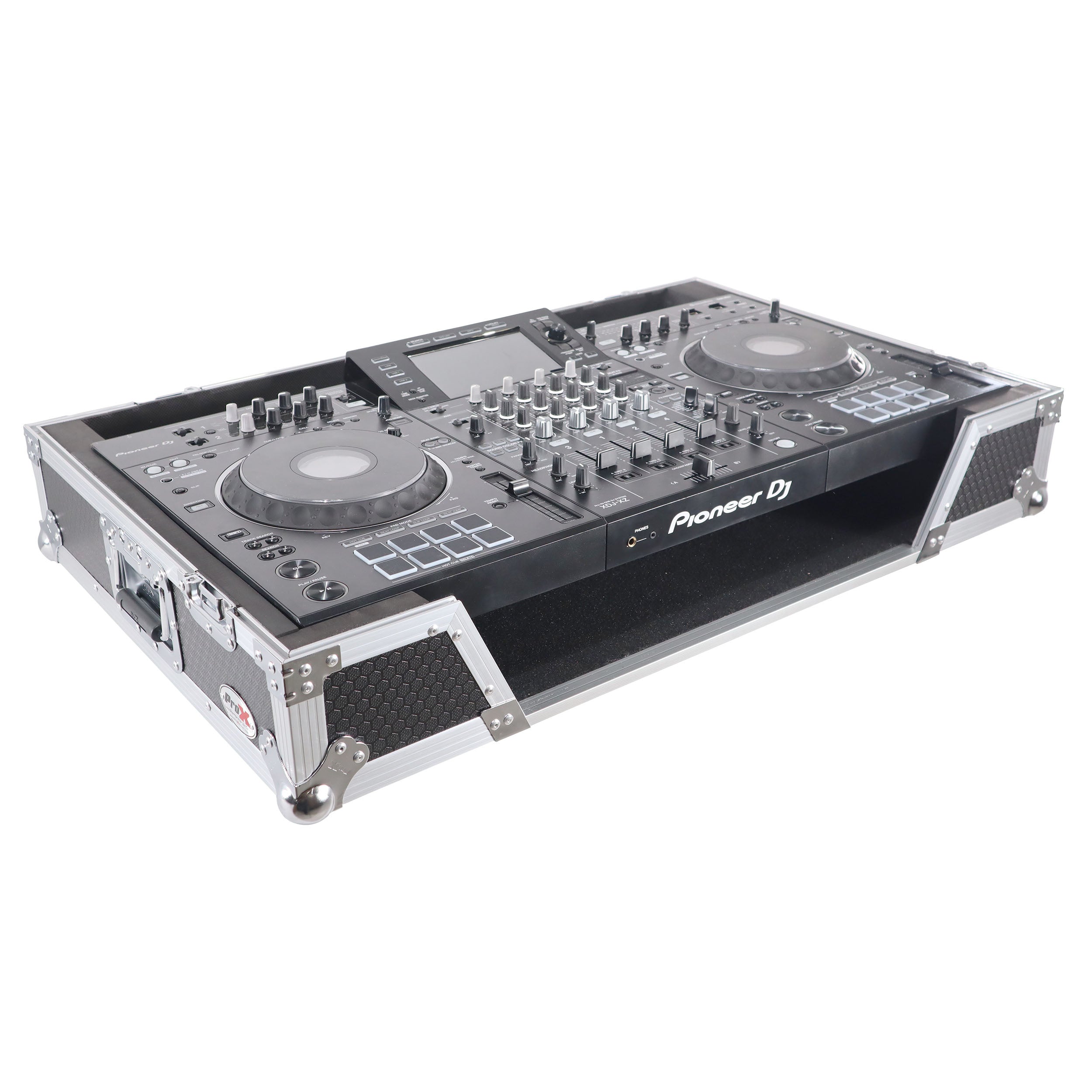 ProX ATA Flight Case For Pioneer XDJ-XZ DJ Controller with 1U Rack Space and Wheels