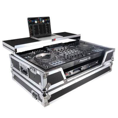 ProX ATA Flight Case For Pioneer XDJ-XZ DJ Controller with Laptop Shelf 1U Rack Space and Wheels