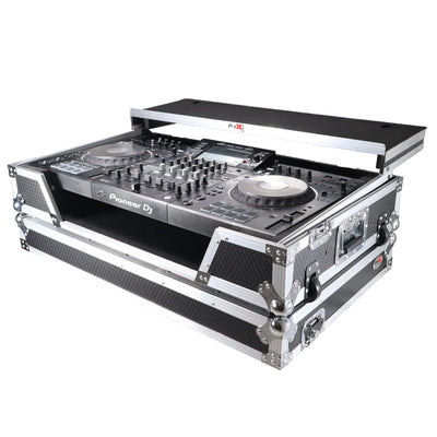 ProX ATA Flight Case For Pioneer XDJ-XZ DJ Controller with Laptop Shelf 1U Rack Space and Wheels