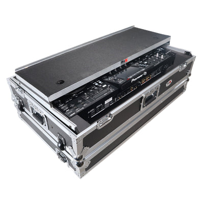 ProX ATA Flight Case For Pioneer XDJ-XZ DJ Controller with Laptop Shelf 1U Rack Space and Wheels