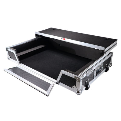 ProX ATA Flight Case For Pioneer XDJ-XZ DJ Controller with Laptop Shelf 1U Rack Space and Wheels