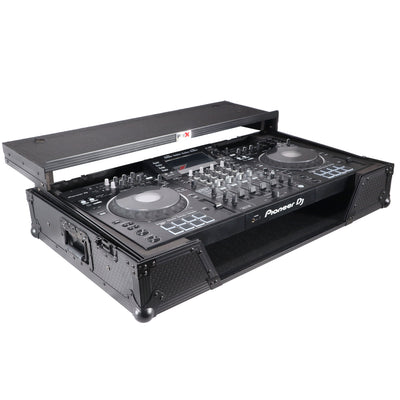 ProX ATA Flight Case For Pioneer XDJ-XZ DJ Controller with Laptop Shelf 1U Rack Space and Wheels - Black