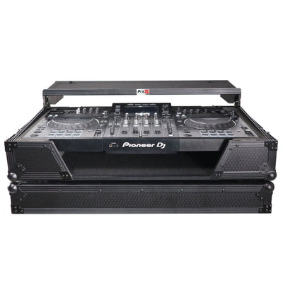 ProX ATA Flight Case For Pioneer XDJ-XZ DJ Controller with Laptop Shelf 1U Rack Space and Wheels - Black