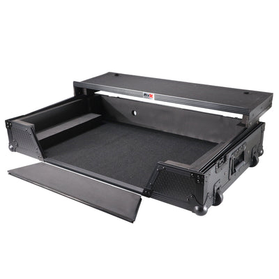ProX ATA Flight Case For Pioneer XDJ-XZ DJ Controller with Laptop Shelf 1U Rack Space and Wheels - Black