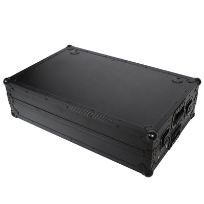 ProX Z-Table Jr Folding DJ Table Mobile Workstation Flight Case Style with Handles and Wheels - Black Finish