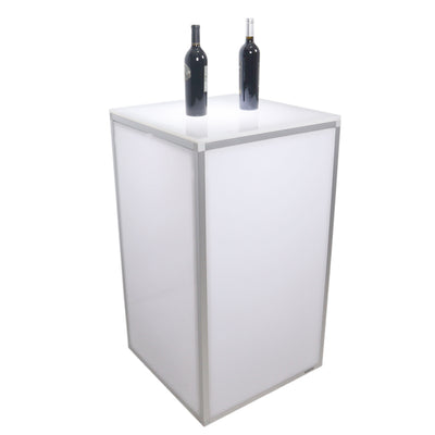 ProX Lumo Stage Acrylic Stage 2'x2'x42" Platform Cube Light Box Section for Disco Style Dance Floor