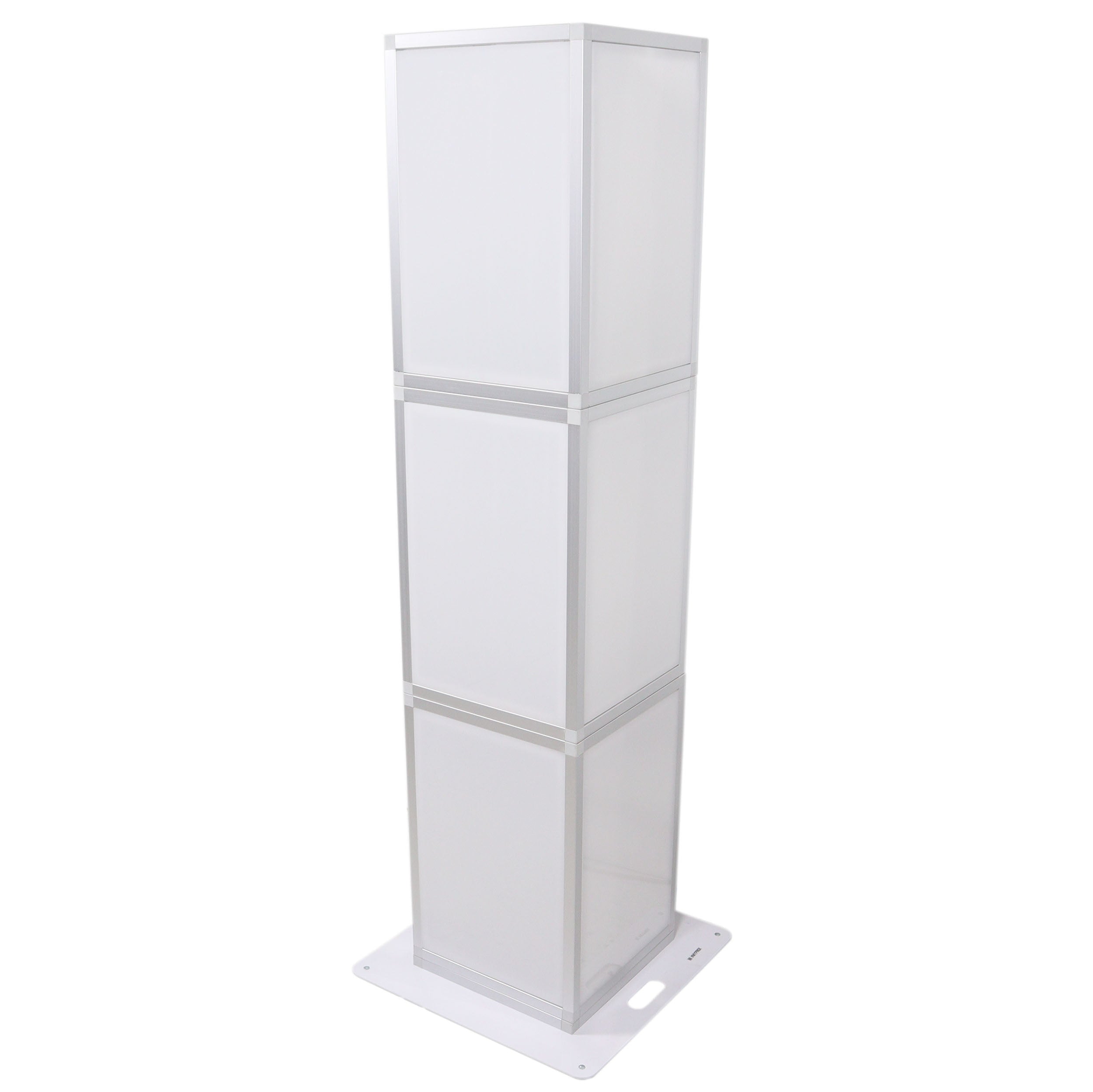 ProX Lumo Stage Acrylic Pillar 6' Column Cube Section Display Pedestal and Base for LED DJ Stage Lighting Dance Floor