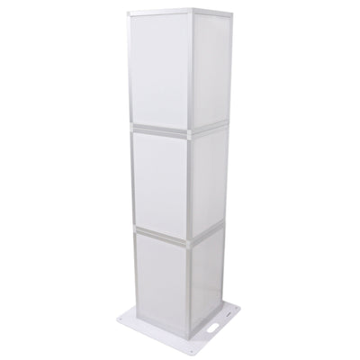 ProX Lumo Stage Acrylic Pillar 6' Column Cube Section Display Pedestal and Base for LED DJ Stage Lighting Dance Floor