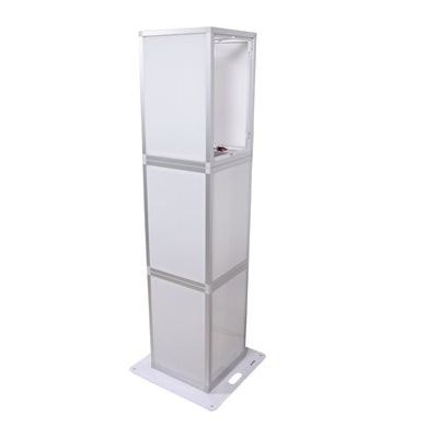 ProX Lumo Stage Acrylic Pillar 6' Column Cube Section Display Pedestal and Base for LED DJ Stage Lighting Dance Floor