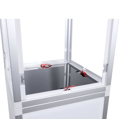 ProX Lumo Stage Acrylic Pillar 6' Column Cube Section Display Pedestal and Base for LED DJ Stage Lighting Dance Floor