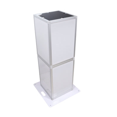ProX Lumo Stage Acrylic Pillar 6' Column Cube Section Display Pedestal and Base for LED DJ Stage Lighting Dance Floor